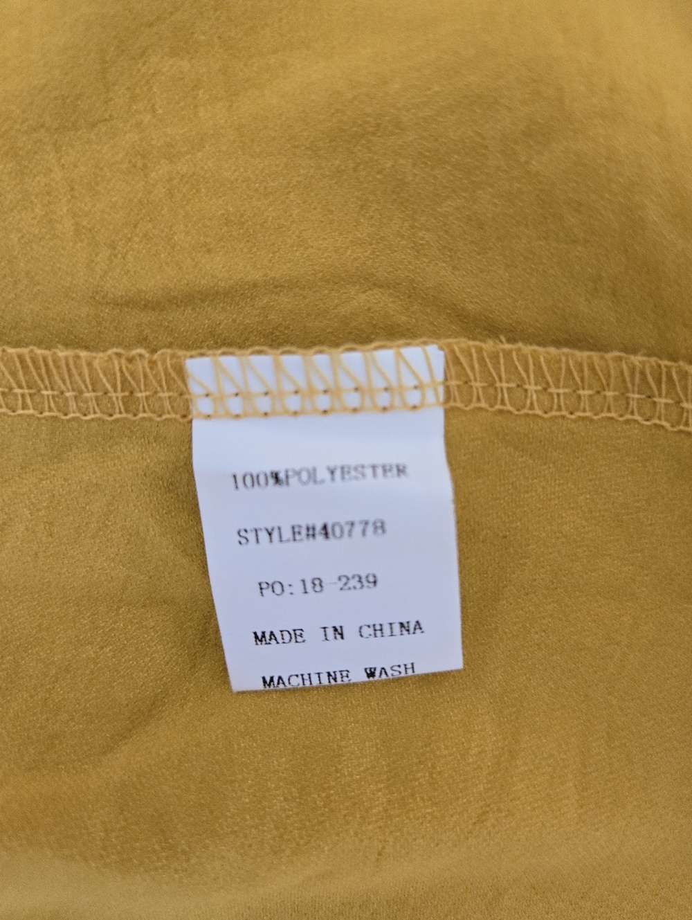 Michele Mustard Yellow Sleeveless Wrap Blouse - Picture 5 of 5